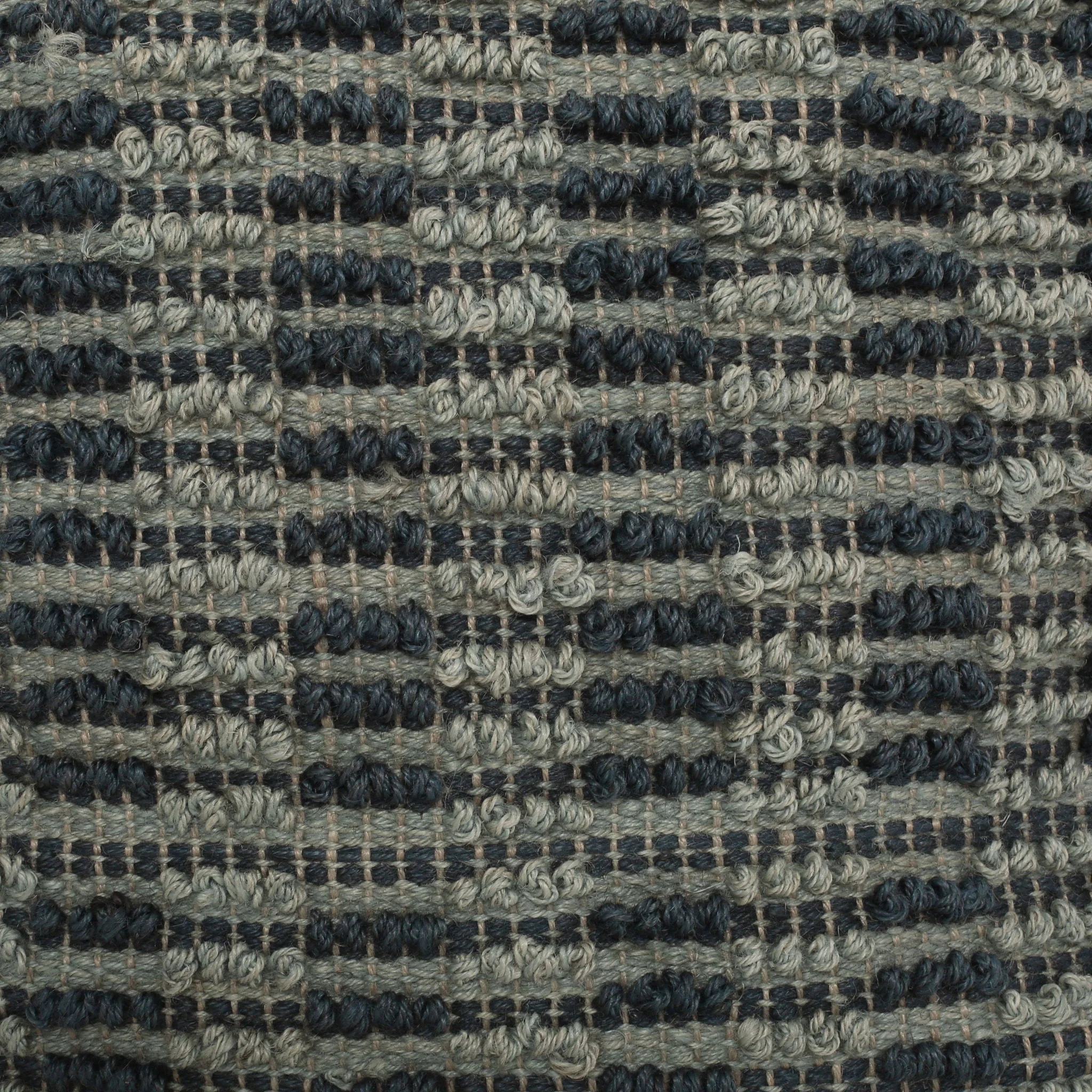 Walle Fabric Square Pouf Ottoman and Floor Cushion Teal Blue - Image 4