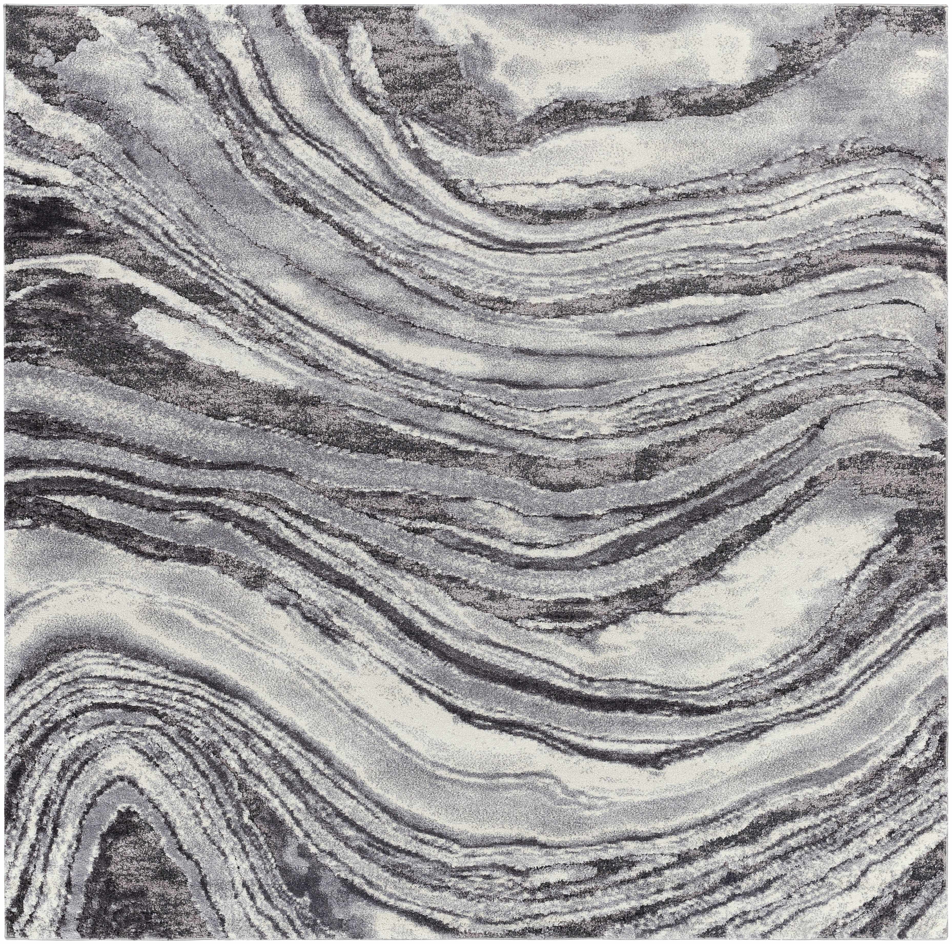 Walloon Gray Marble Thick Rug - Clearance - Image 3
