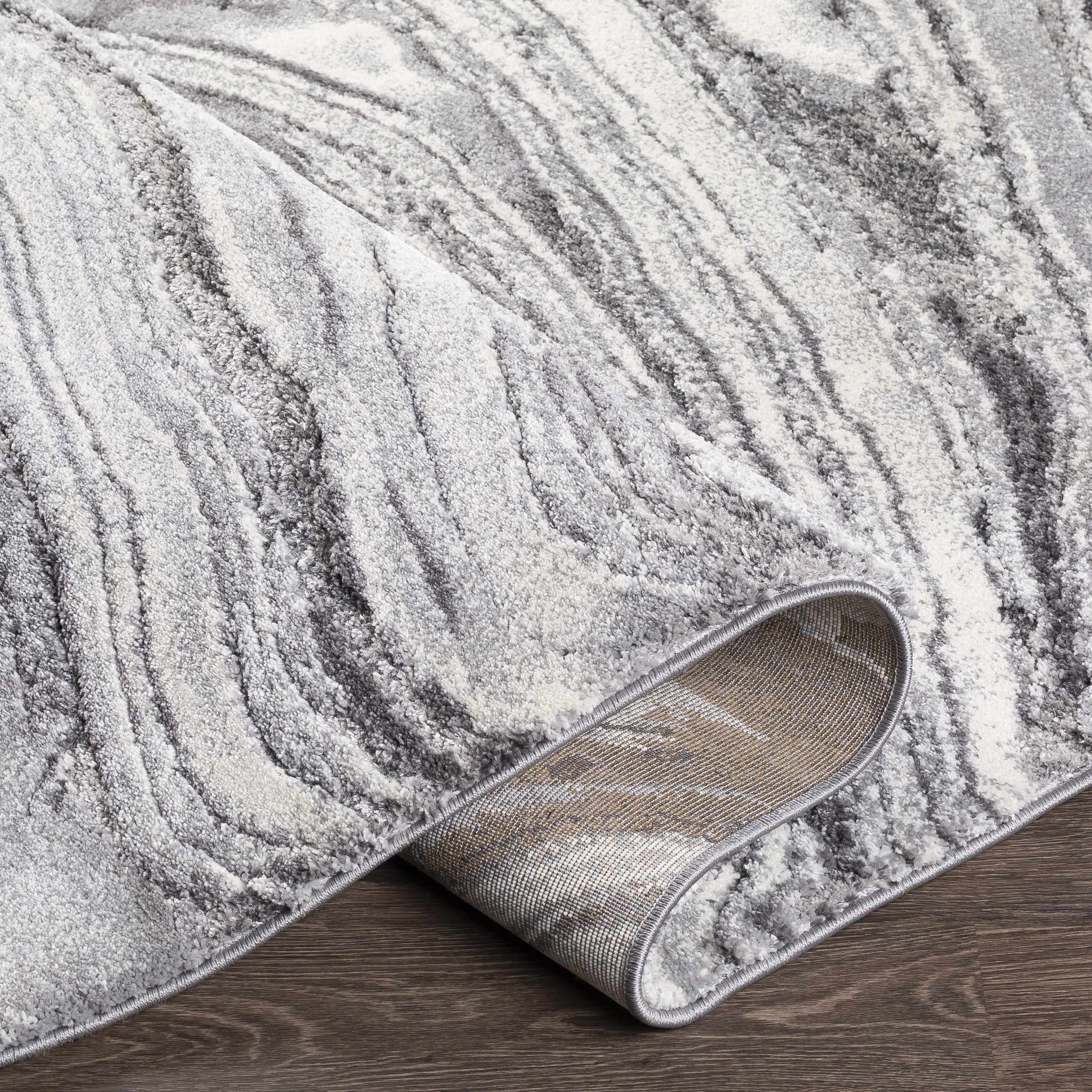 Walloon Gray Marble Thick Rug - Clearance - Image 6