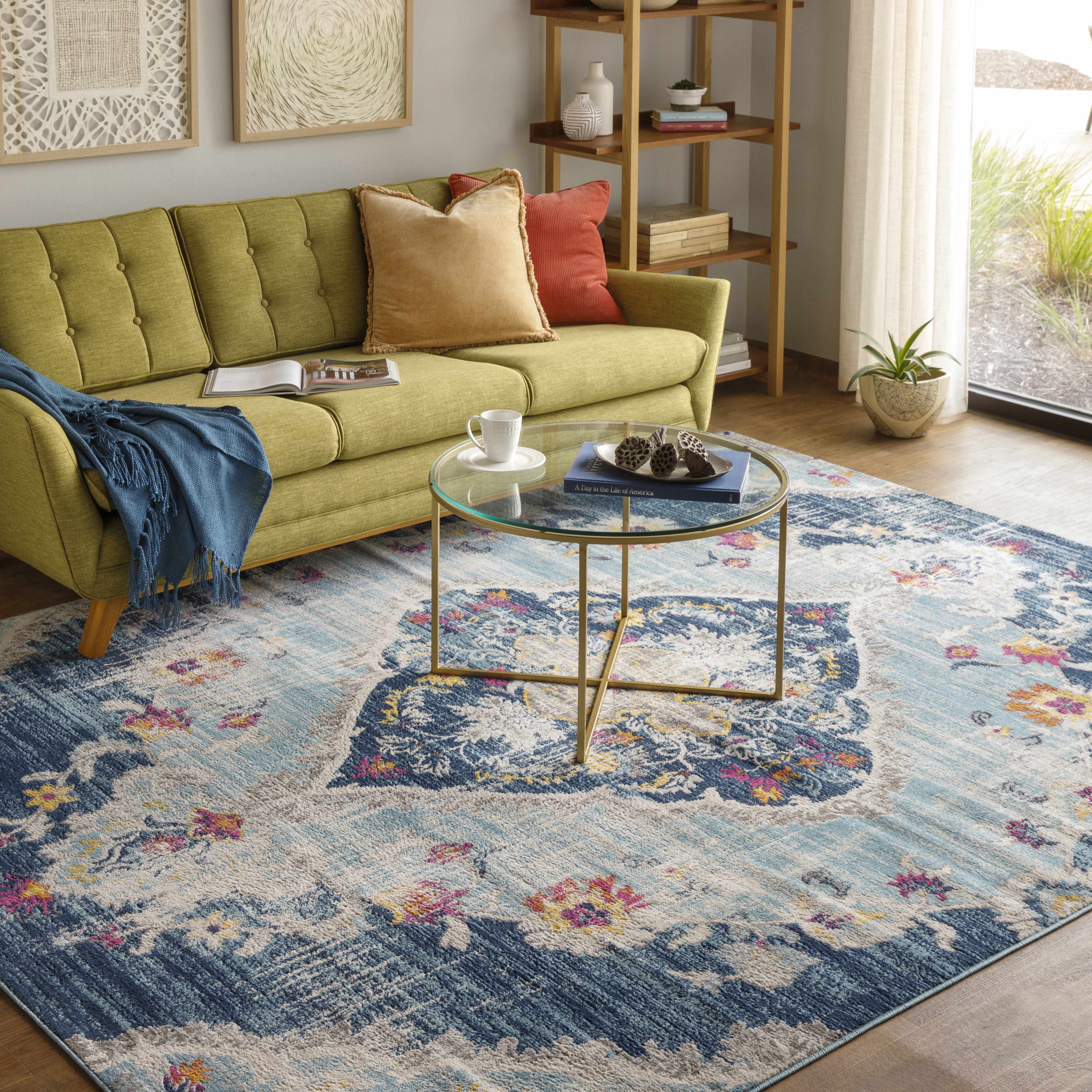 Wallsburg Blue Area Rug - Image 2
