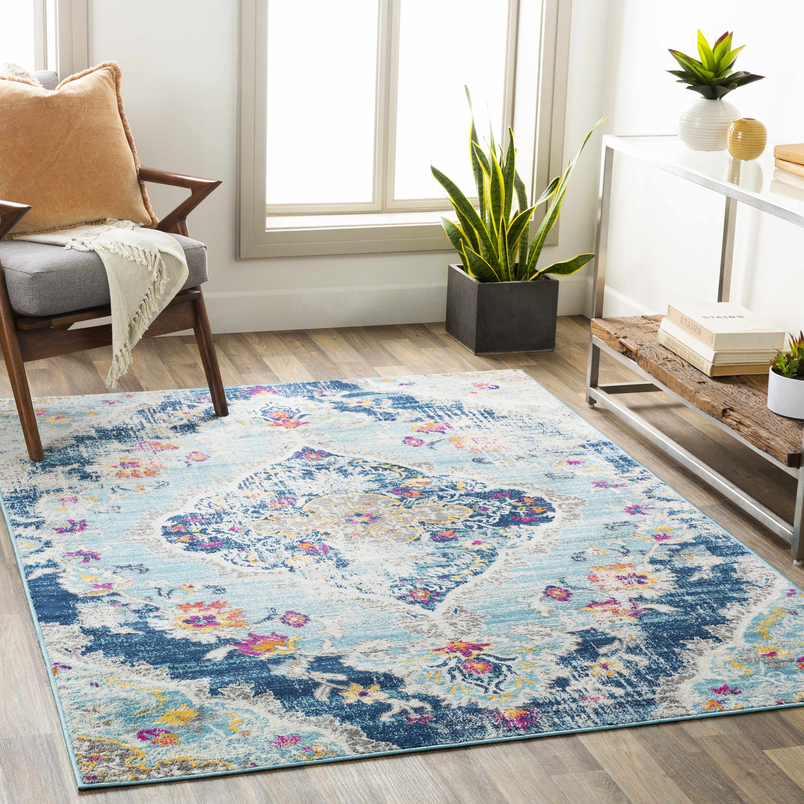 Wallsburg Blue Area Rug - Image 5