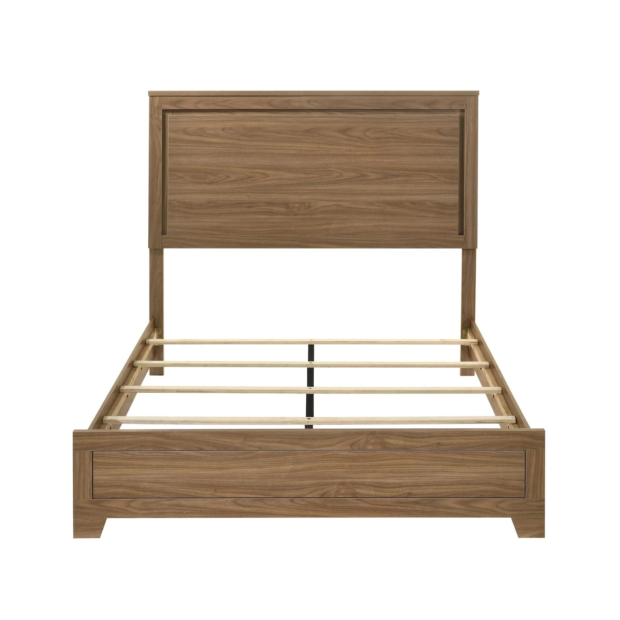 Walnut Chestnut 3pc Twin Size Bedroom Set with Nightstands - Image 12