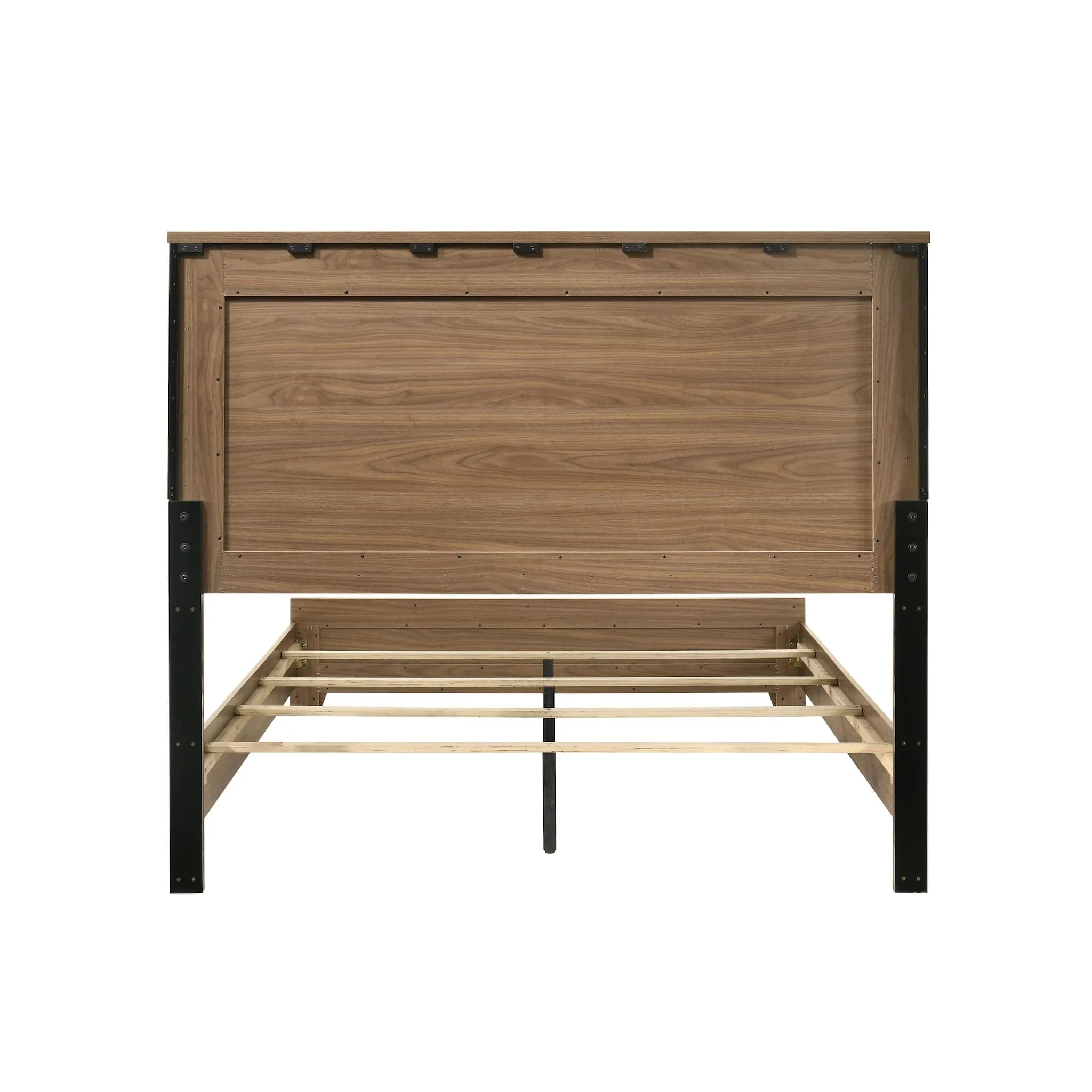 Walnut Chestnut 3pc Twin Size Bedroom Set with Nightstands - Image 13