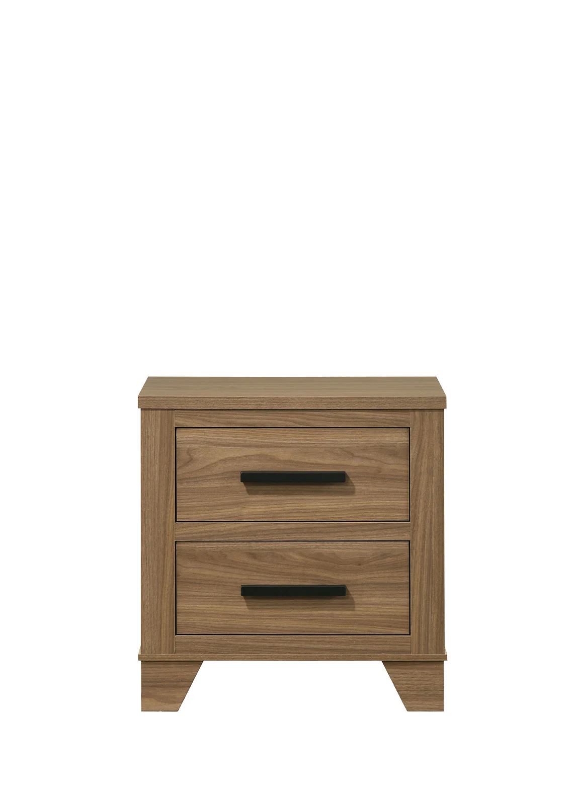 Walnut Chestnut 3pc Twin Size Bedroom Set with Nightstands - Image 8