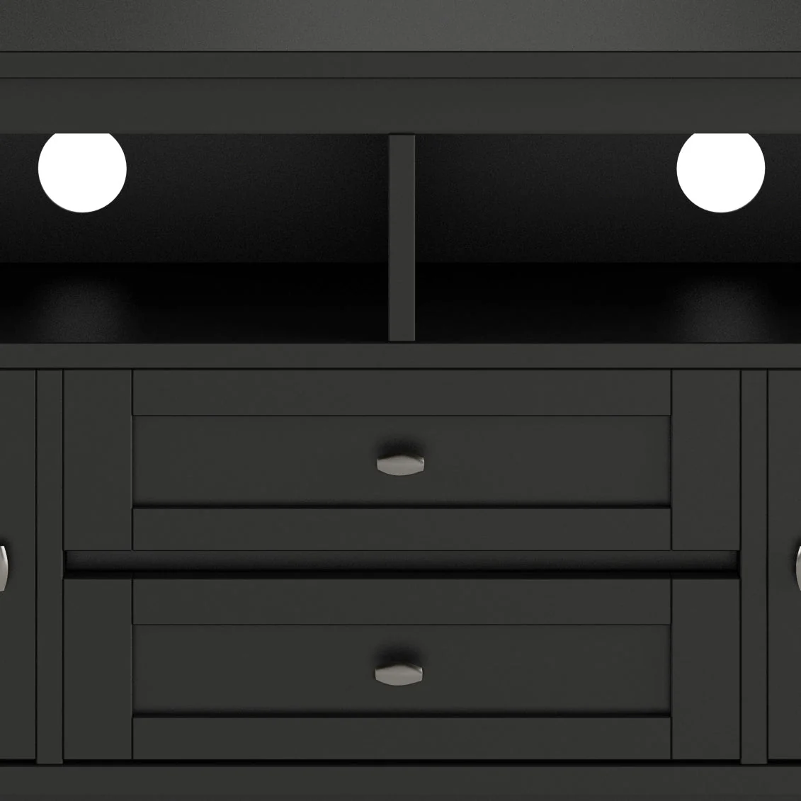 Warm Shaker 72' TV Media Stand - Black - Image 3