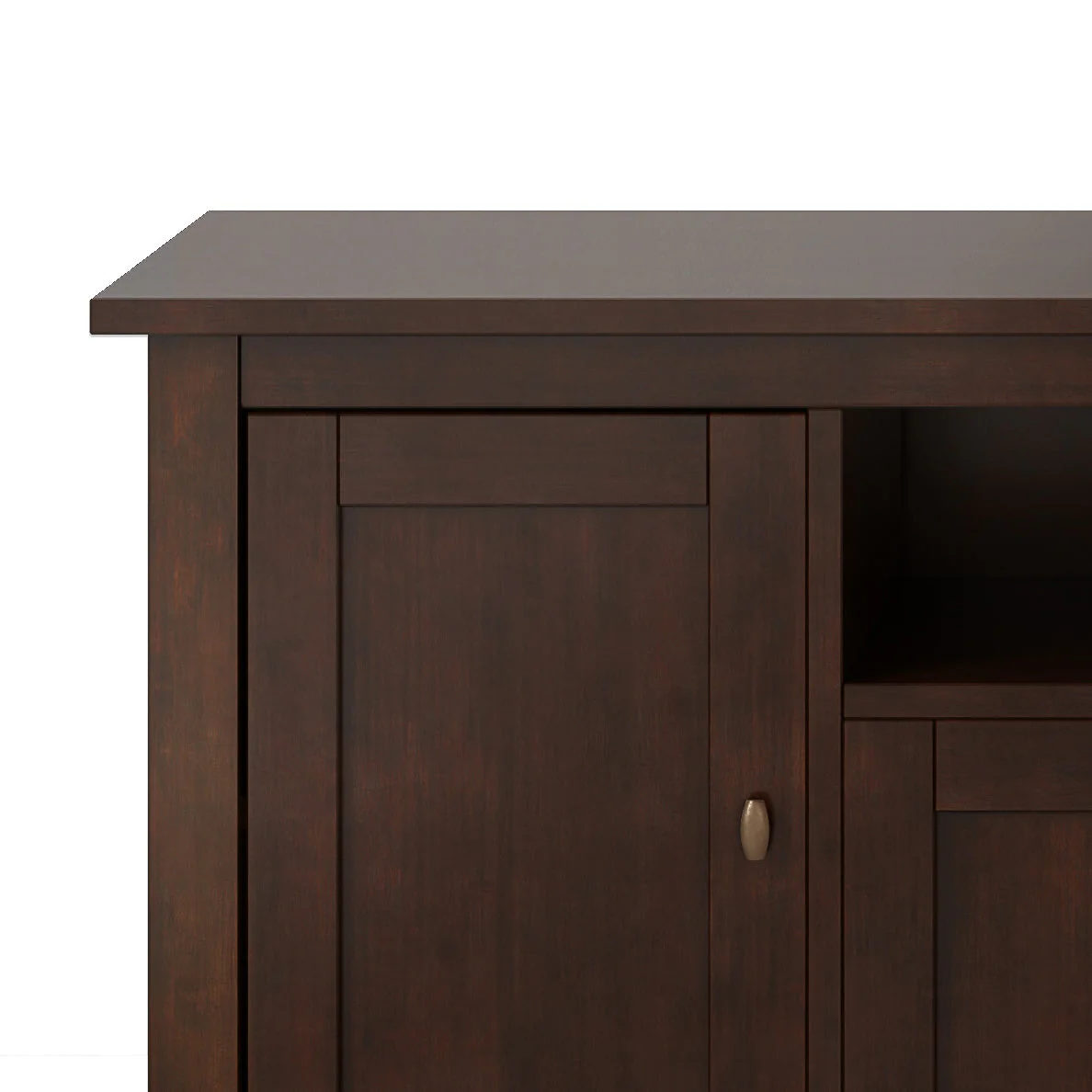 Warm Shaker 72" TV Media Stand - Russet Brown - Image 2