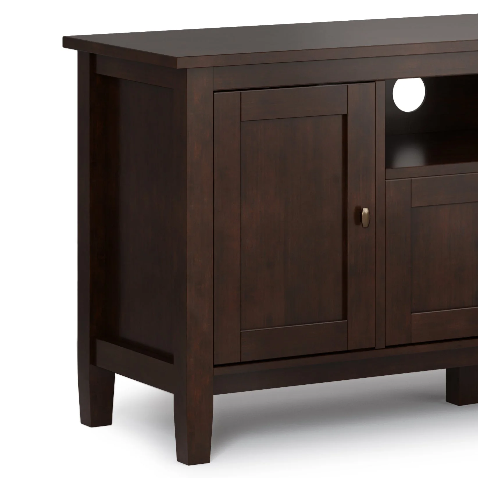 Warm Shaker 72" TV Media Stand - Russet Brown - Image 5