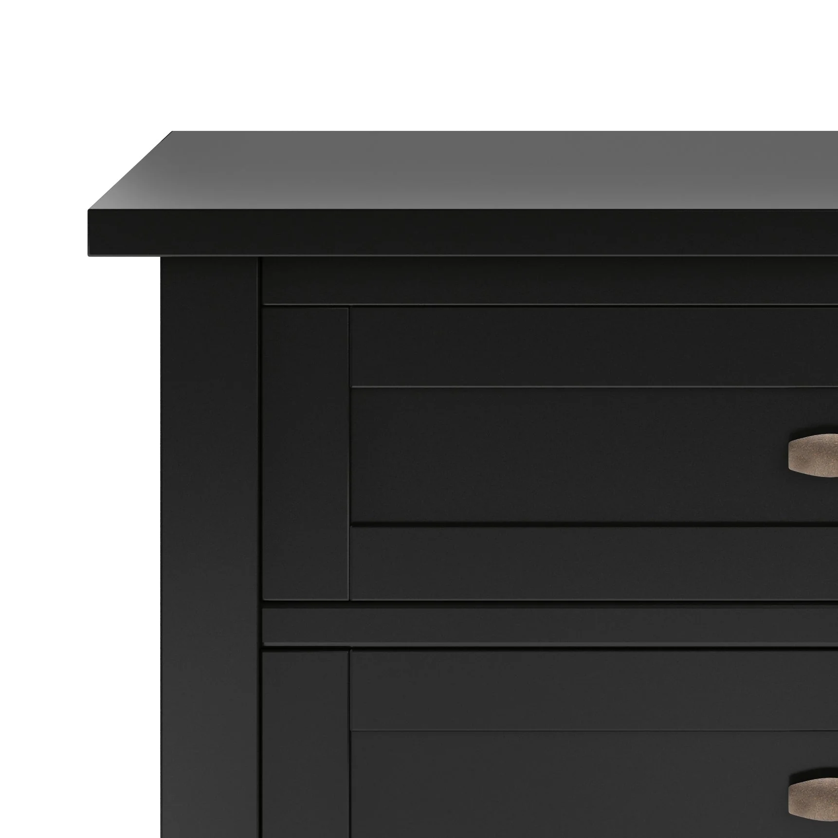 Warm Shaker Bedside Table - Black - Image 2