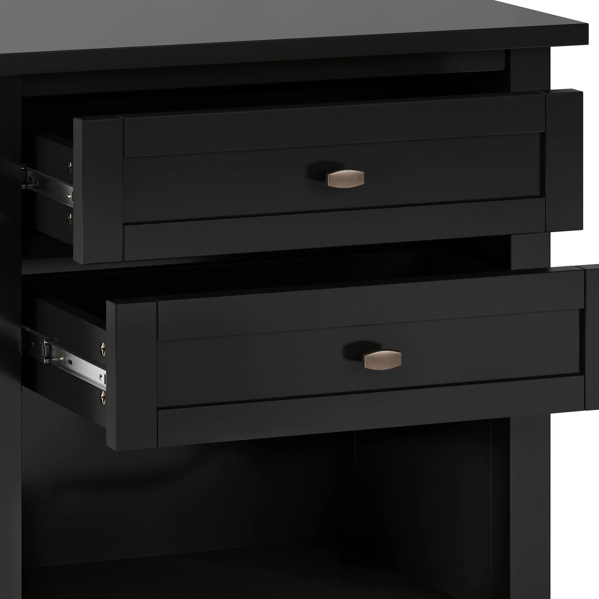 Warm Shaker Bedside Table - Black - Image 3