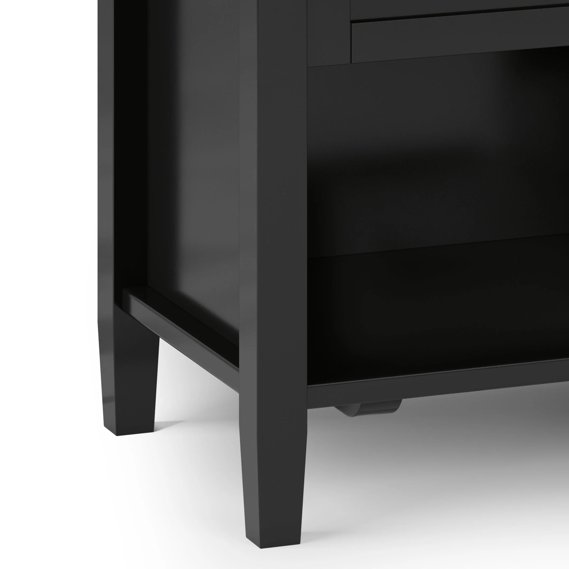 Warm Shaker Bedside Table - Black - Image 4