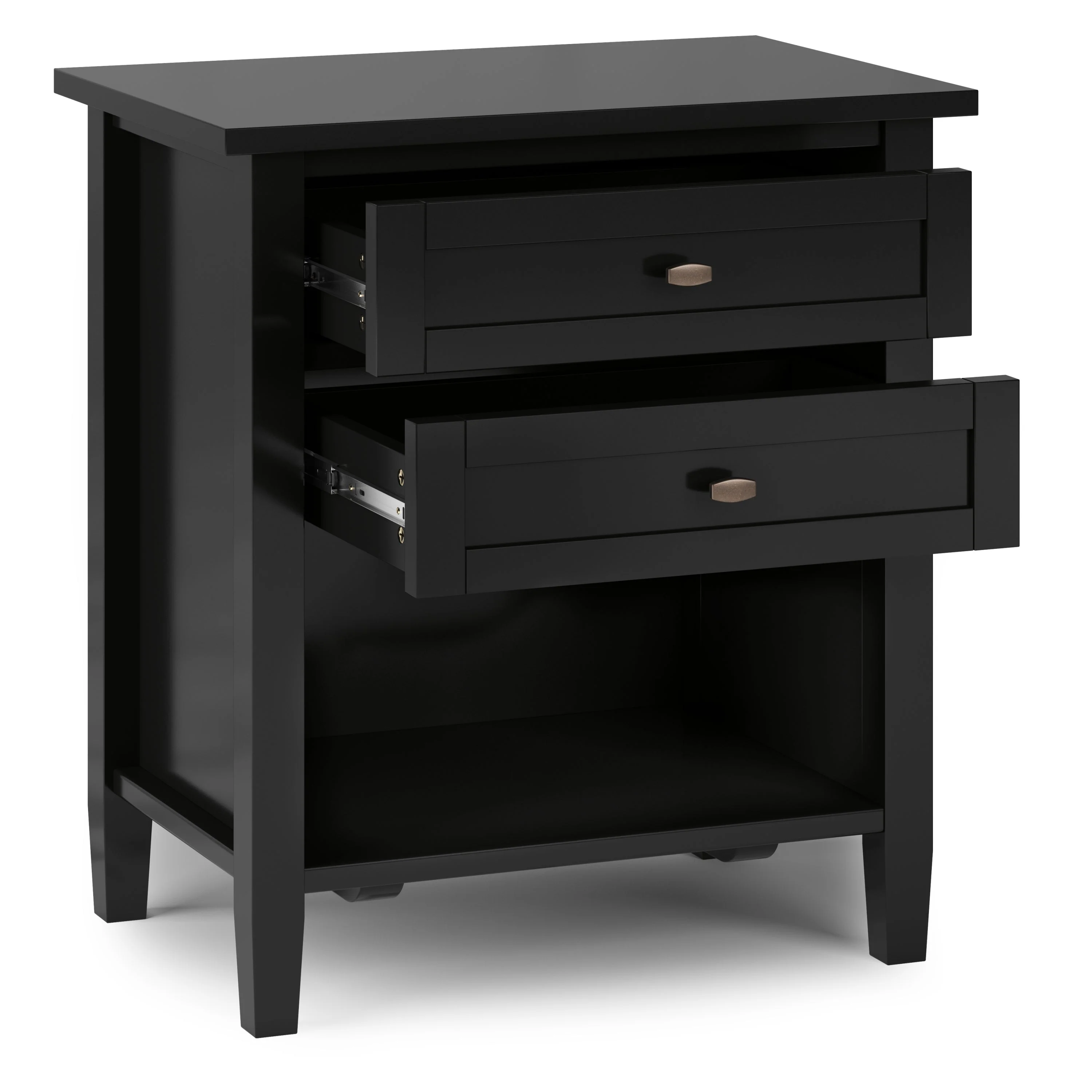 Warm Shaker Bedside Table - Black - Image 5
