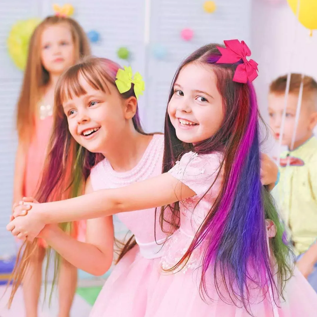 Washable Hair Chalk Comb for Kids Temporary Color Hair Dye Tool - Image 15