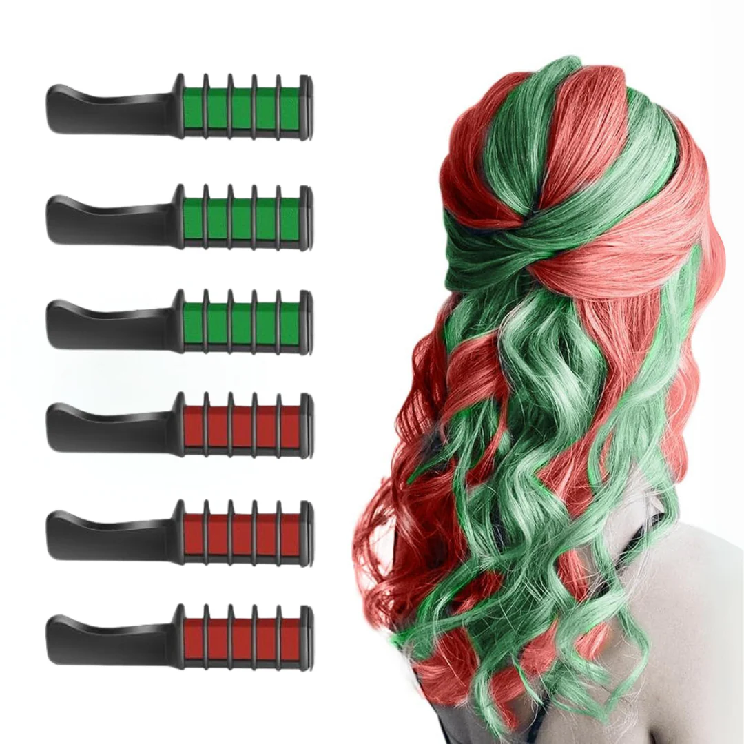 Washable Hair Chalk Comb for Kids Temporary Color Hair Dye Tool - Image 5