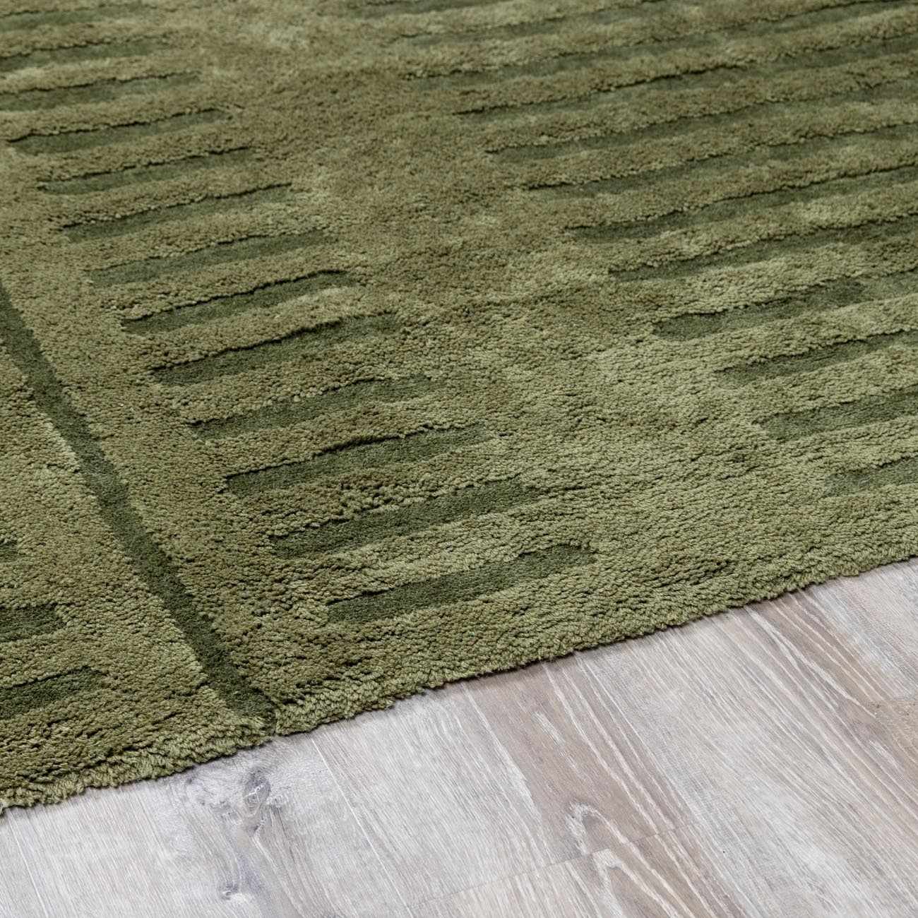 Washable Wool Rug - Green - Image 14