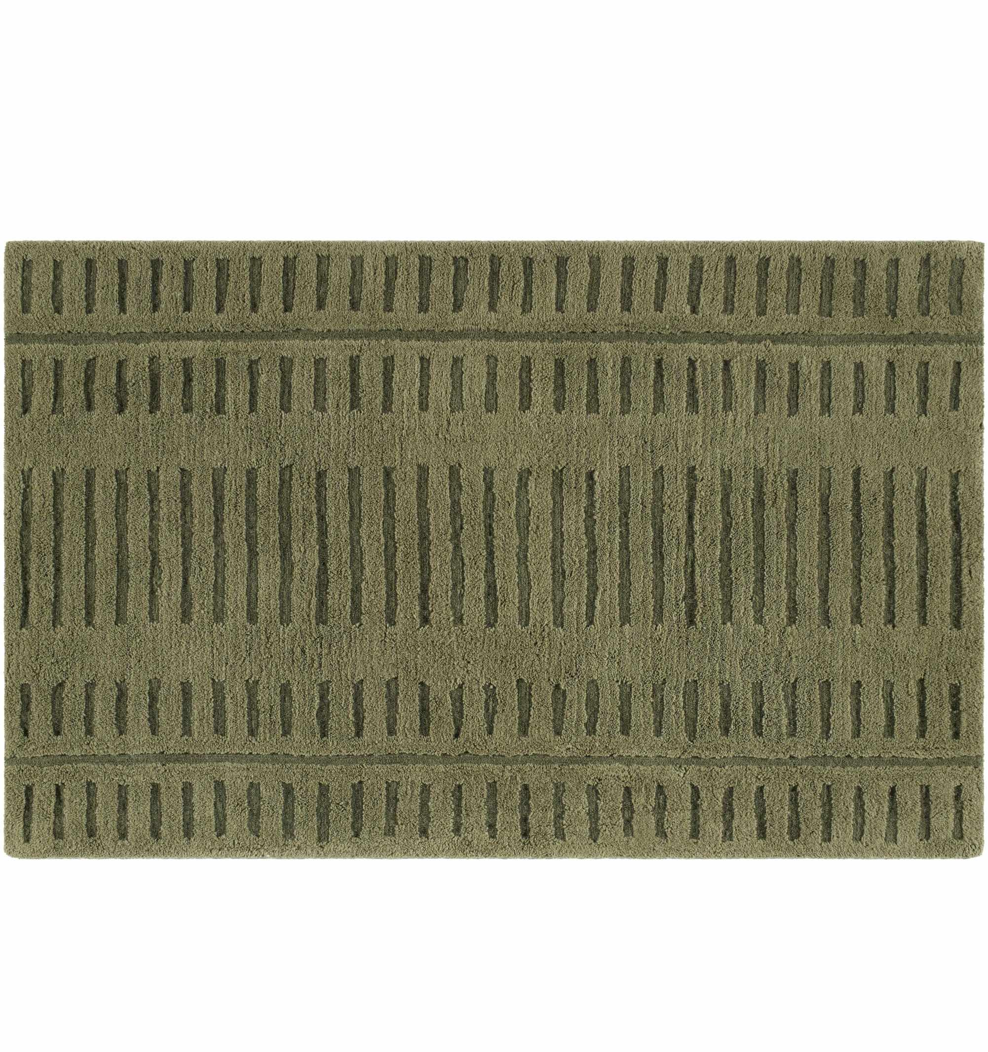 Washable Wool Rug - Green - Image 3