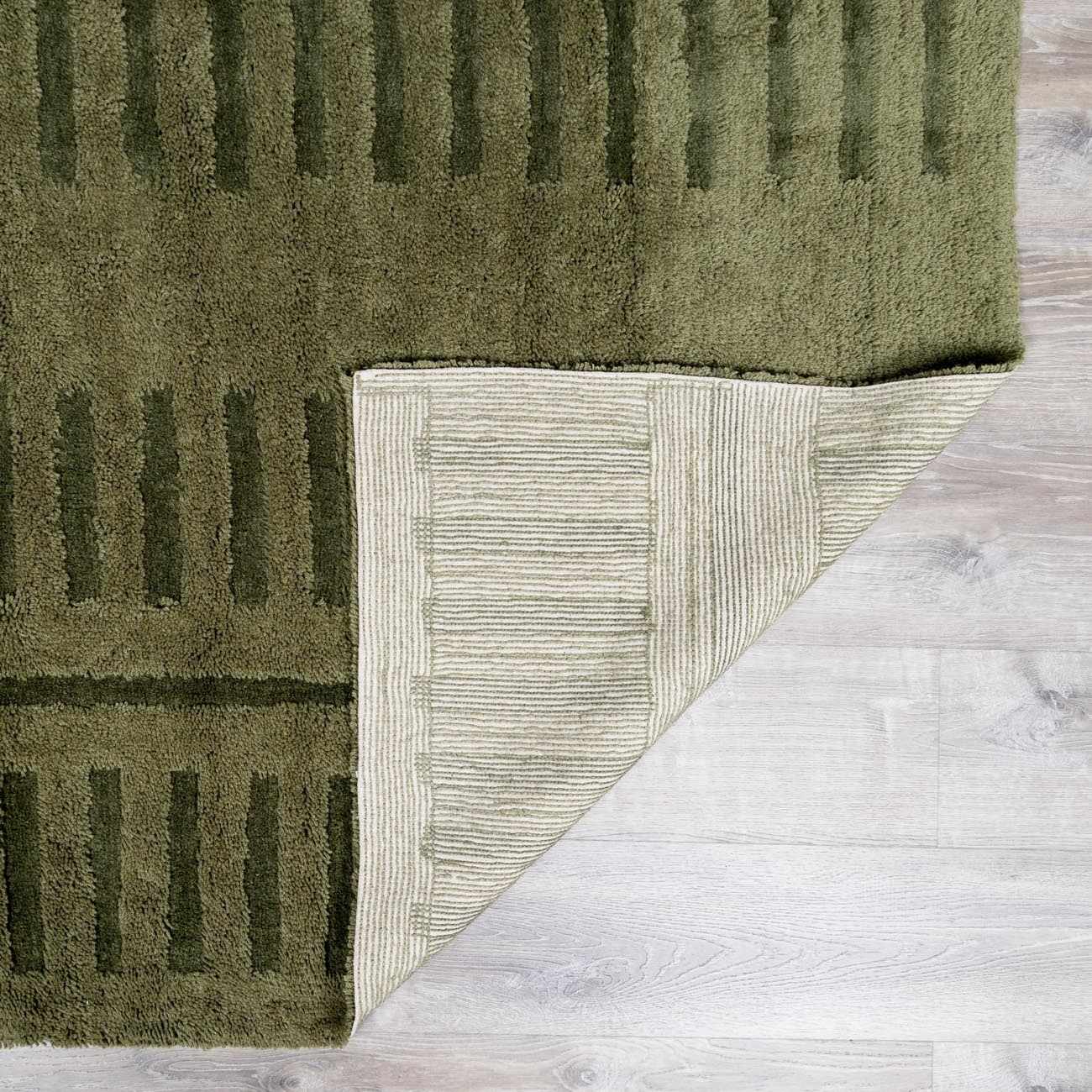 Washable Wool Rug - Green - Image 6