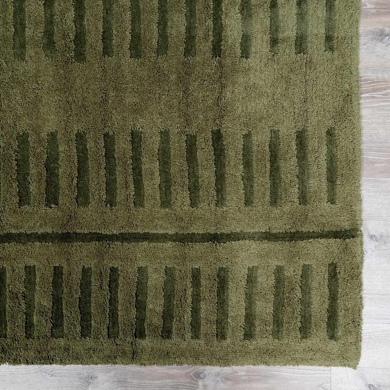 Washable Wool Rug - Green - Image 8