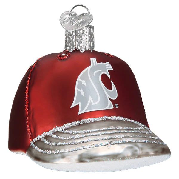 Washington State Baseball Cap Christmas Ornament - Image 3