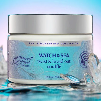 Watch & Sea This Perfection Twist & Braid Out Souffle 12 fl oz - Imperfect Container - Image 3