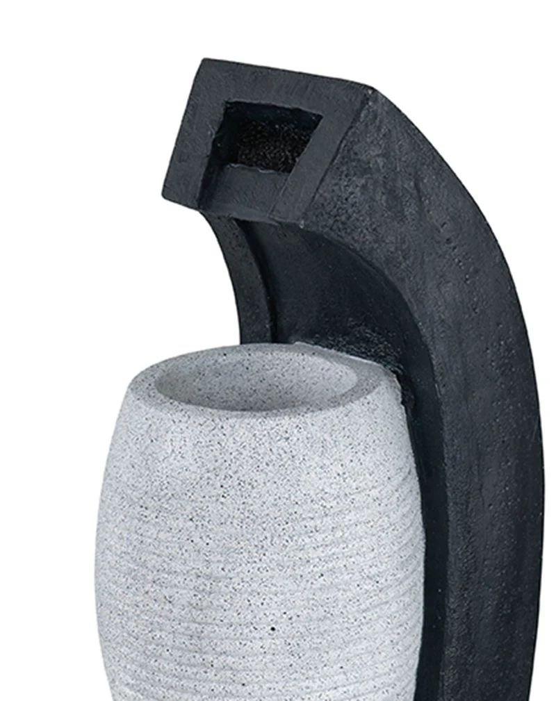 Water Fountain With Vase Design, Light And Pump - Image 4