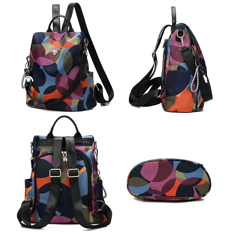 Water Resistant Anti Theft Backpack Oxford Travel Daypack 30cm - Image 2