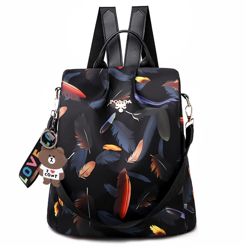 Water Resistant Anti Theft Backpack Oxford Travel Daypack 30cm - Image 7