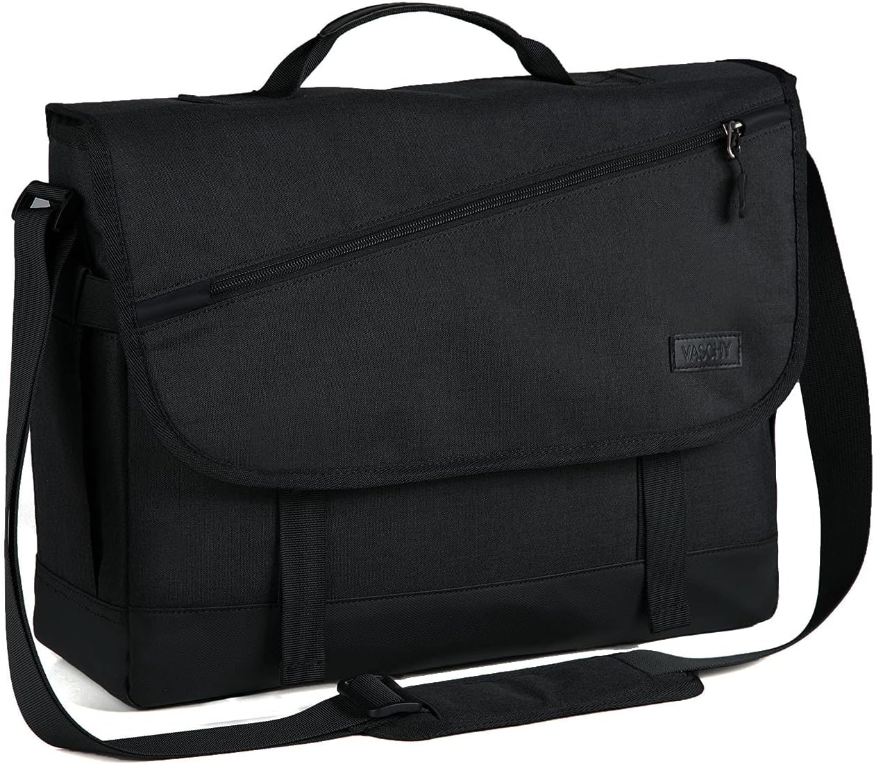 Water Resistant Laptop Messenger Bag 17 Inch Work Shoulder Bag - Image 2