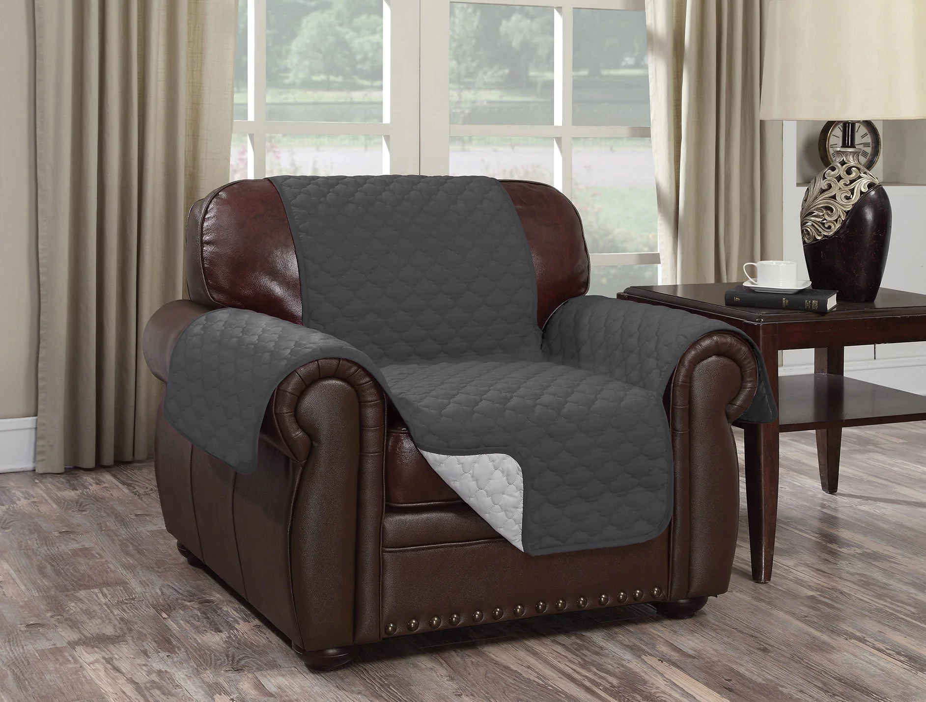 Water Resistant Reversible Couch Cover - Image 2