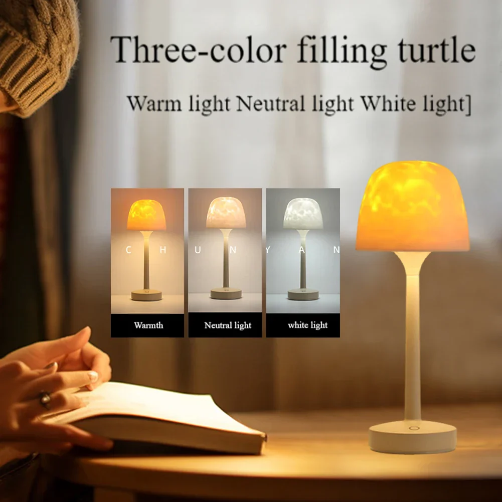 Water Ripple Lamp RGB Ocean Wave Projector 16-Color Desk Night Light for Bedroom - Image 3