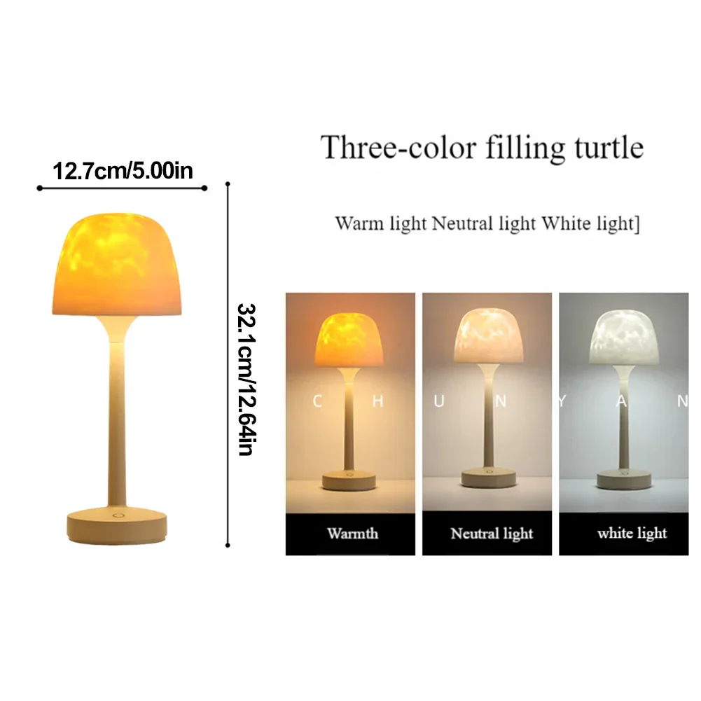 Water Ripple Lamp RGB Ocean Wave Projector 16-Color Desk Night Light for Bedroom - Image 4