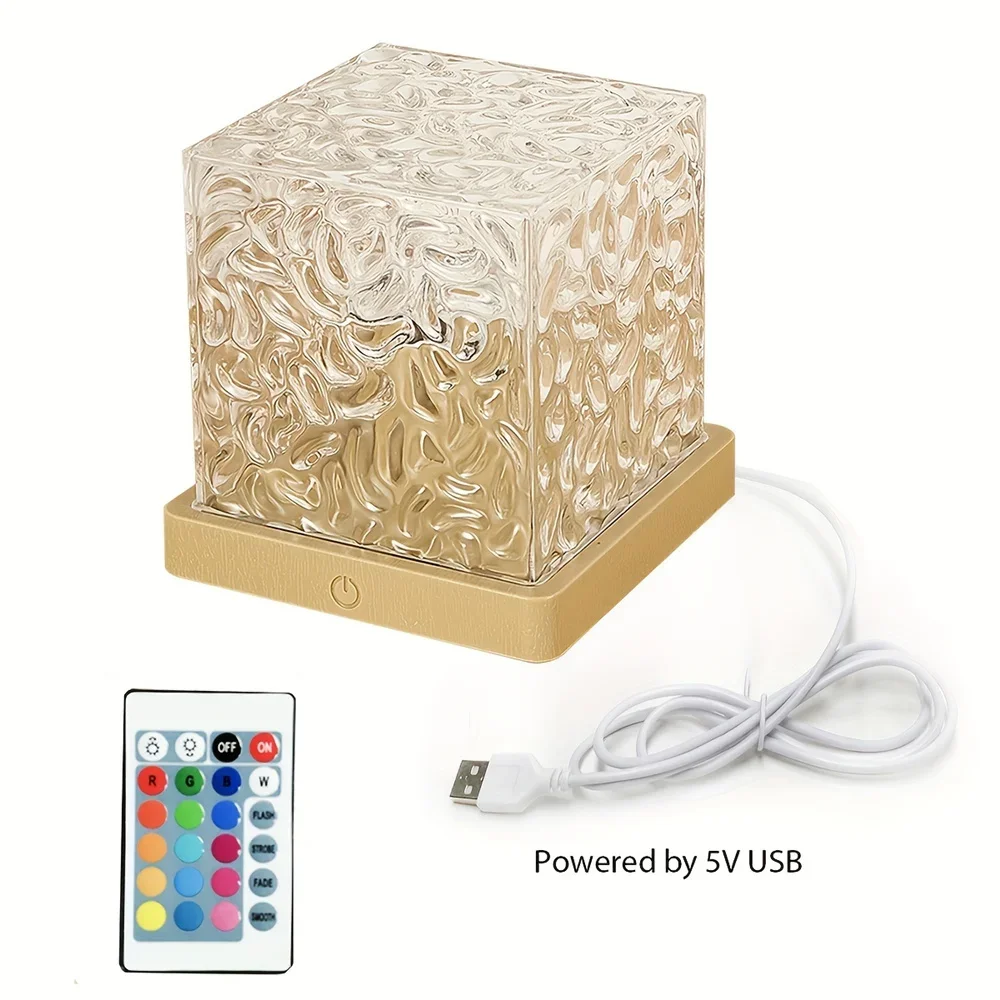 Water Ripple Ocean Wave Light Projector RGB Flame Lamp for Bedroom Mood Decor - Image 6