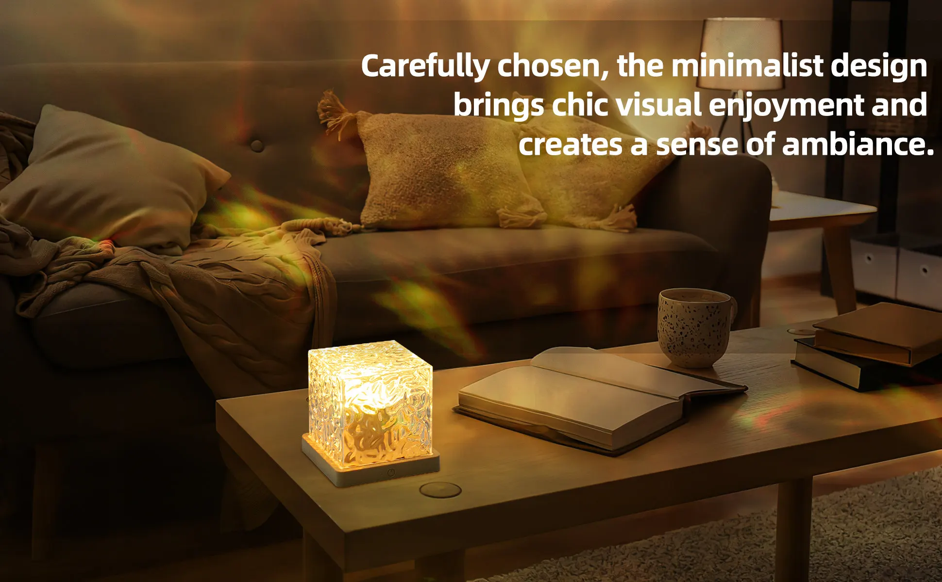 Water Ripple Ocean Wave Light Projector RGB Flame Lamp for Bedroom Mood Decor - Image 9