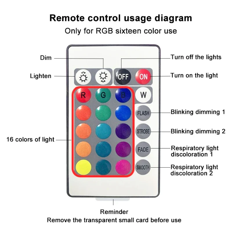 Water Ripple Projector Night Light Rotating Flame Crystal Lamp 16 Color Ambient Lamp - Image 5