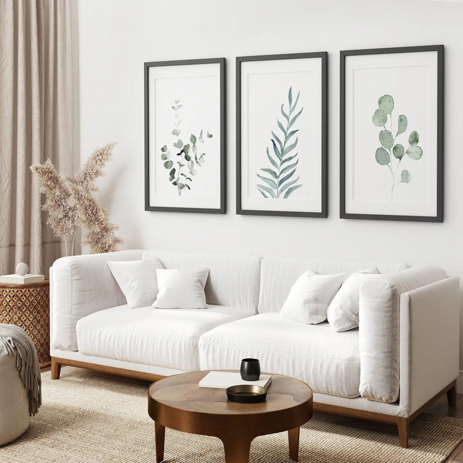 Watercolor Botanical Set of 3 Prints Wall Decor - Image 5