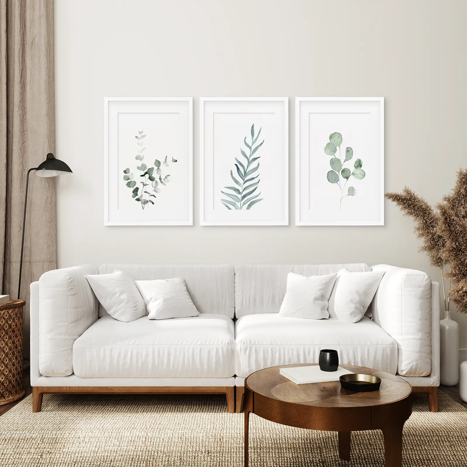 Watercolor Botanical Set of 3 Prints Wall Decor - Image 7