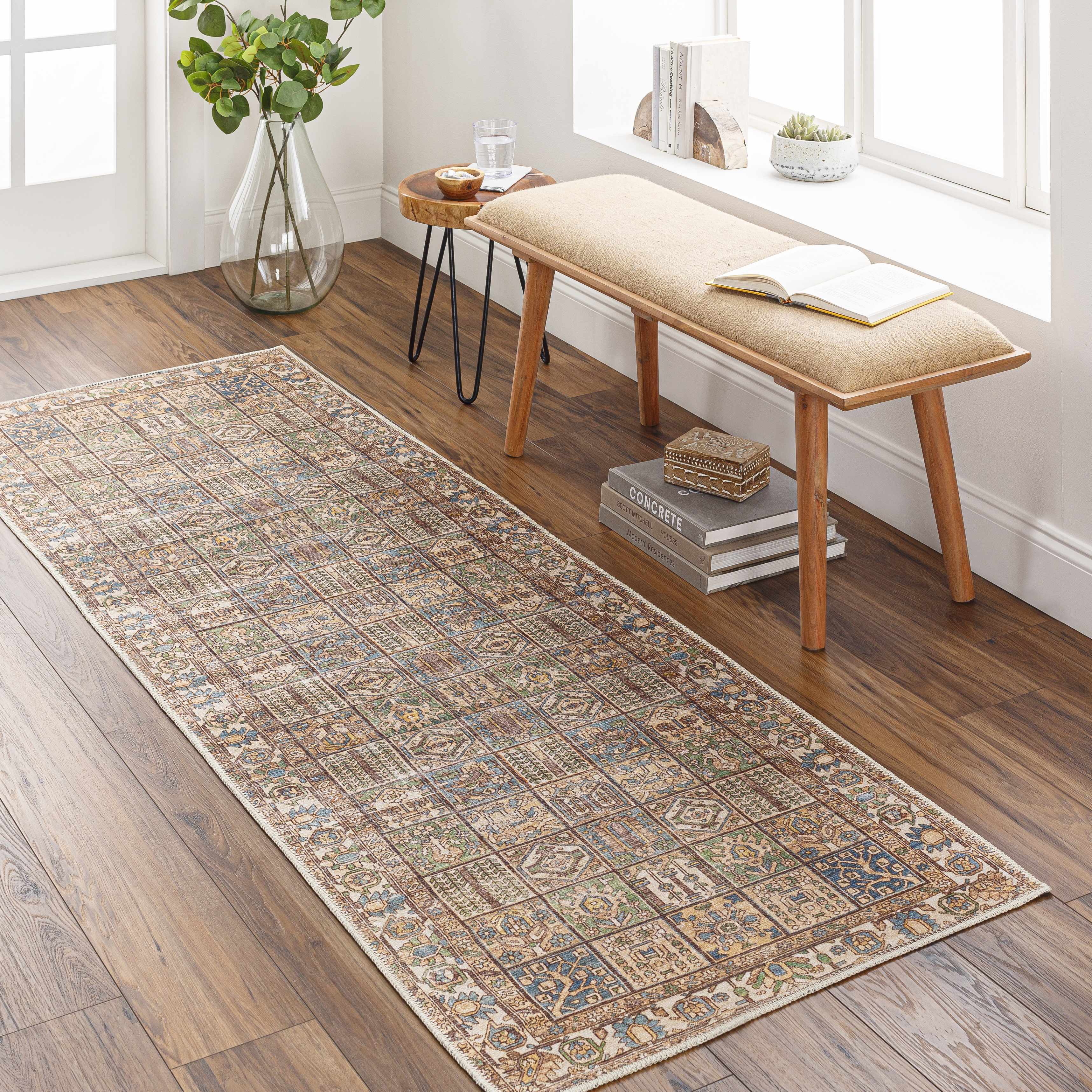 Watermount Washable Aztec Style Area Rug - Clearance - Image 13