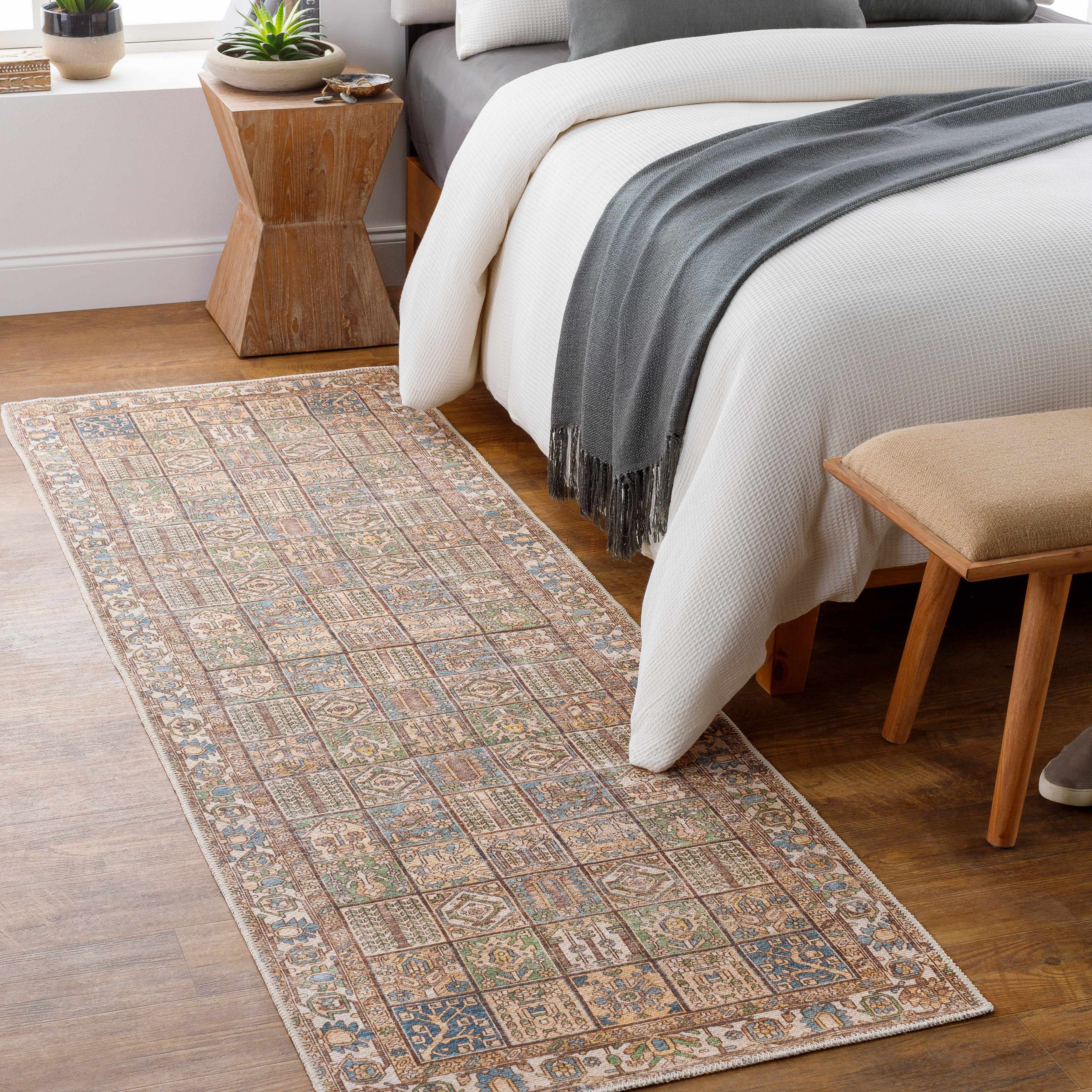Watermount Washable Aztec Style Area Rug - Clearance - Image 14