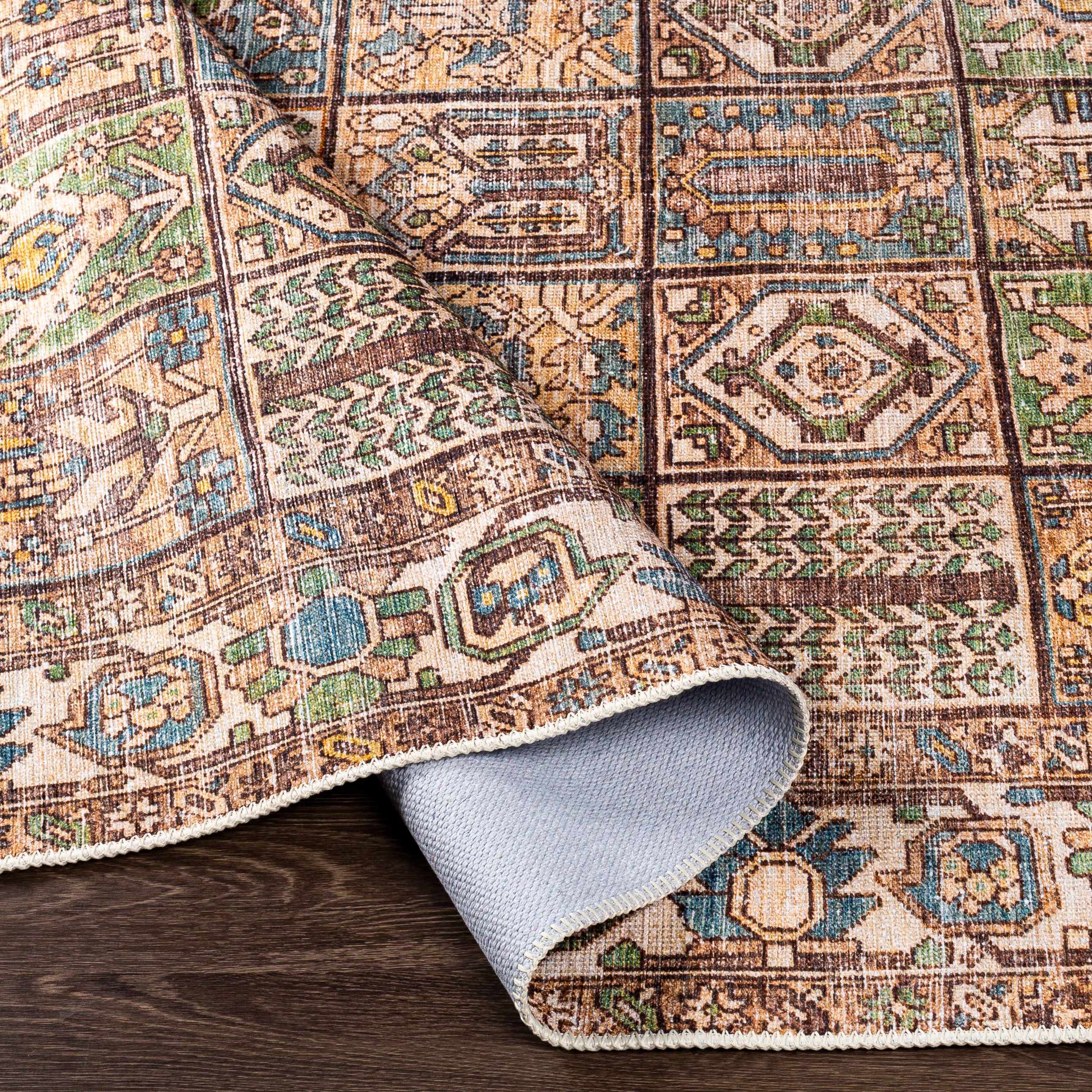 Watermount Washable Aztec Style Area Rug - Clearance - Image 5