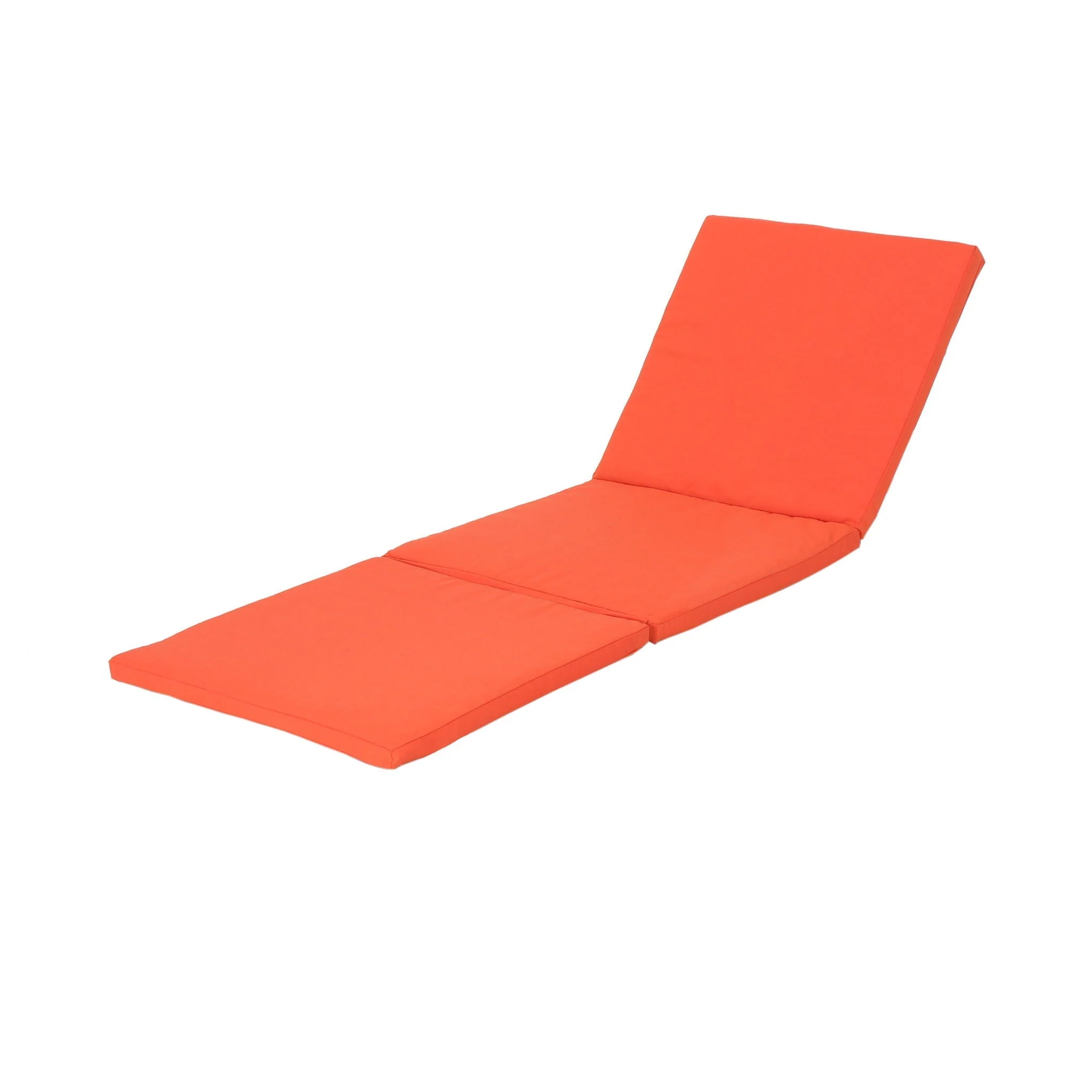 Waterproof Fabric Lounge Cushion With Rectangular Shape - Orange - Image 4