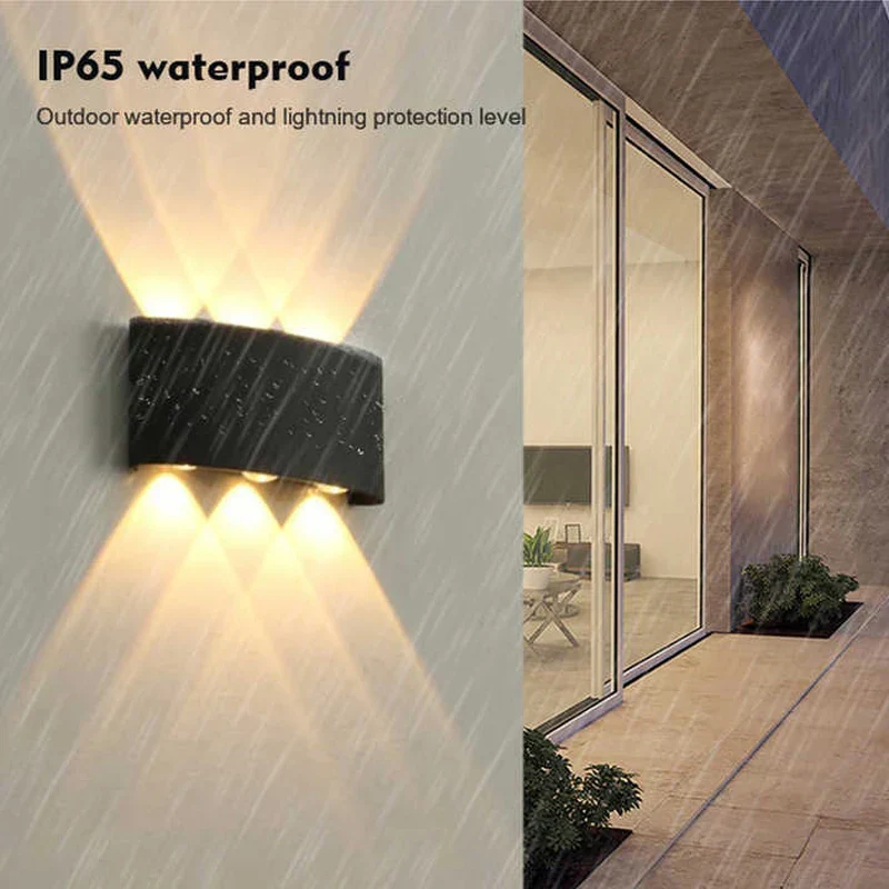 Waterproof LED Wall Light – 8W 12W Aluminum IP65 Lamp for Outdoor & Indoor Use - Image 2