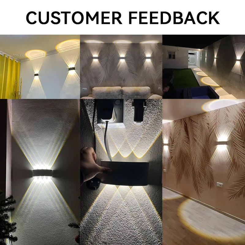 Waterproof LED Wall Light – 8W 12W Aluminum IP65 Lamp for Outdoor & Indoor Use - Image 5