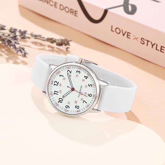 Waterproof Nurse Watch with Second Hand Silicone Medical Analog Watch - Image 3