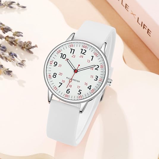 Waterproof Nurse Watch with Second Hand Silicone Medical Analog Watch - Image 5