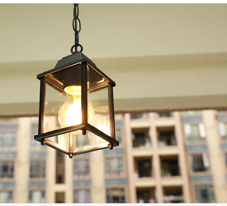 Waterproof Outdoor Hanging Lantern – Garden Ceiling Light for Balcony & Hallway - Image 10