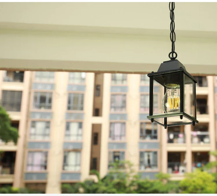 Waterproof Outdoor Hanging Lantern – Garden Ceiling Light for Balcony & Hallway - Image 11