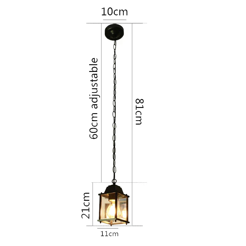 Waterproof Outdoor Hanging Lantern – Garden Ceiling Light for Balcony & Hallway - Image 12
