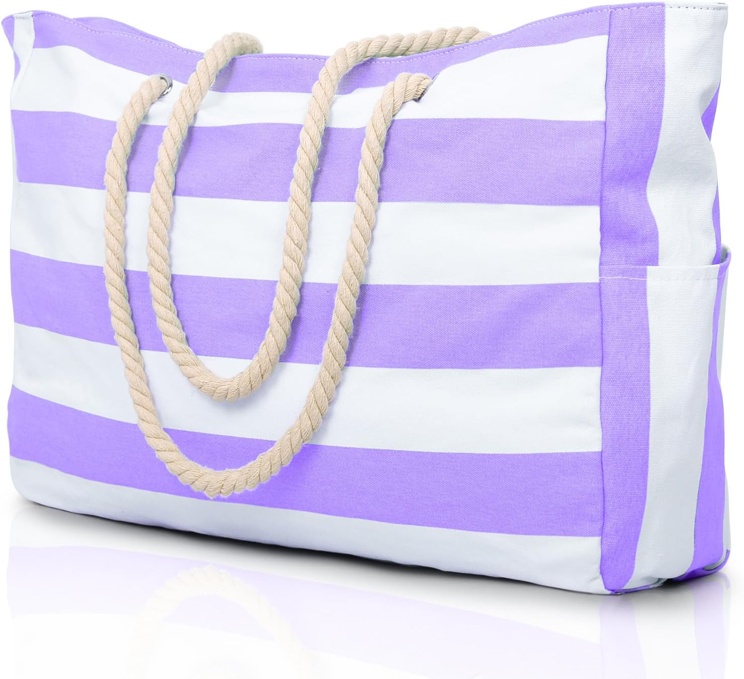 Waterproof Oversized Beach Tote Bag 20L Sandproof Zip Travel Carryall - Image 21