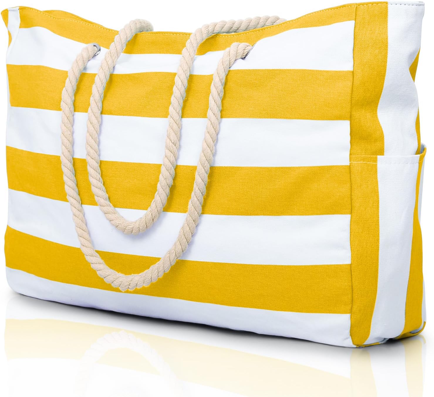 Waterproof Oversized Beach Tote Bag 20L Sandproof Zip Travel Carryall - Image 22