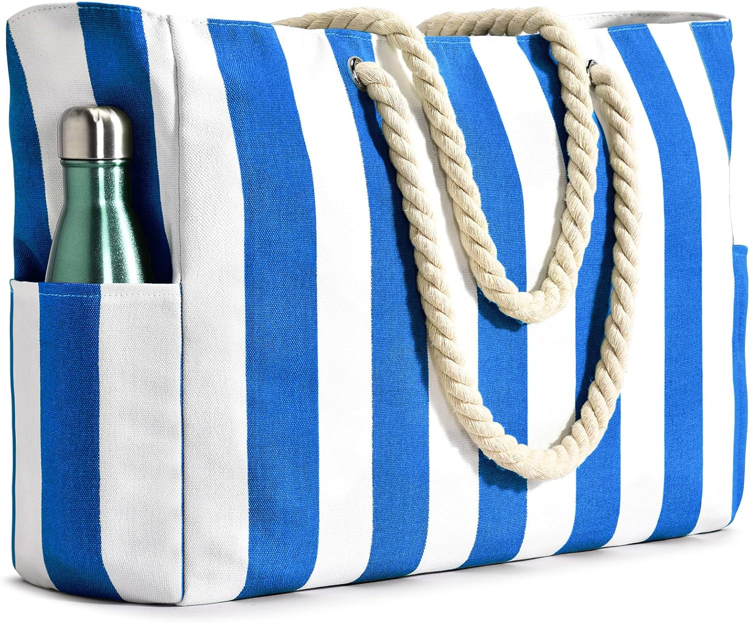 Waterproof Oversized Beach Tote Bag 20L Sandproof Zip Travel Carryall - Image 7