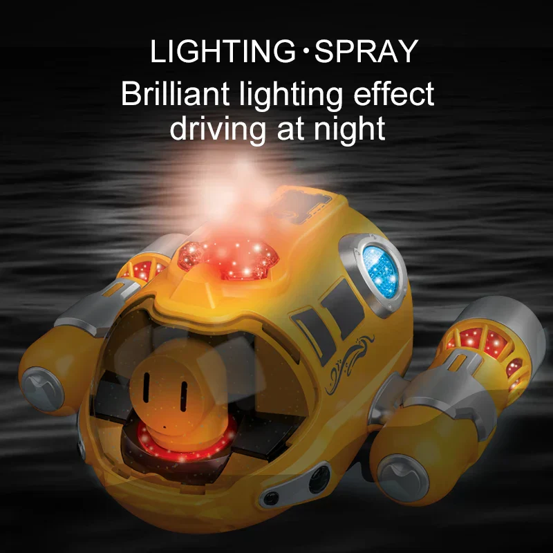 Waterproof RC Boat Toy for Kids Dual Propeller Remote Control Boat - Image 2